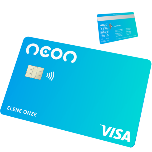 Cartão de crédito Neon Visa Internacional: grátis