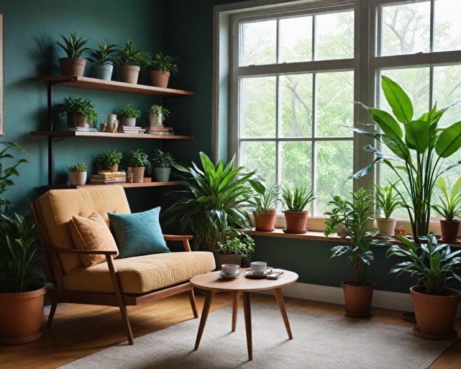 Como montar uma estante com plantas para decorar sua sala